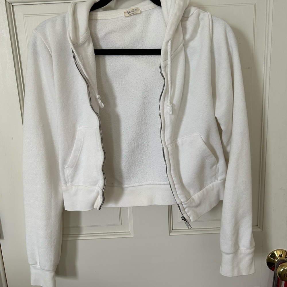 Cropped Zip up Sweatshirt